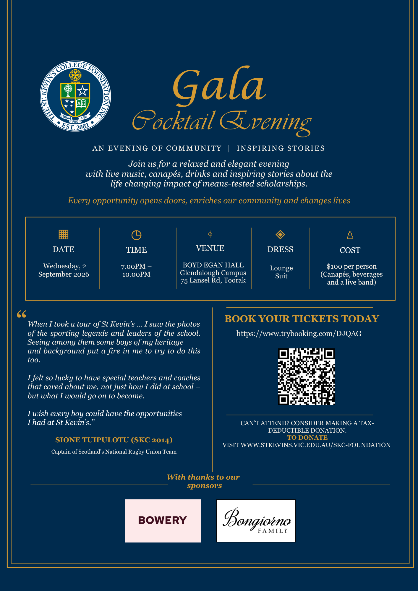 Foundation 2025 Cocktail Evening invitation 148 5 x 210 mm 5